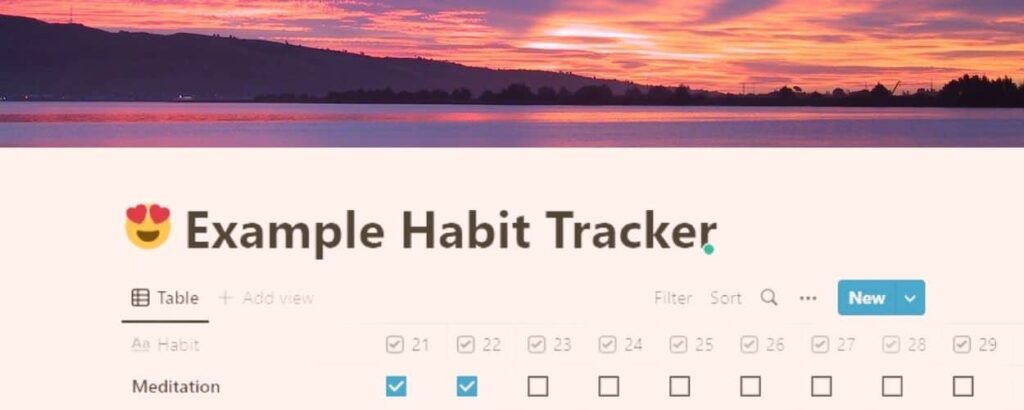 habit tracking